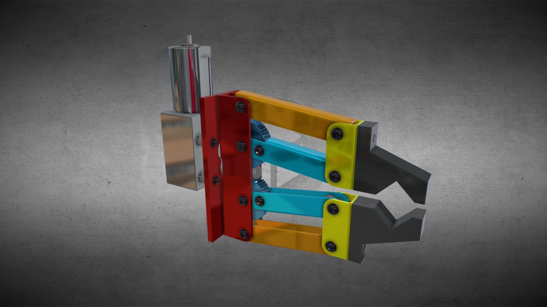 Worm Gears Gripper Mechanism