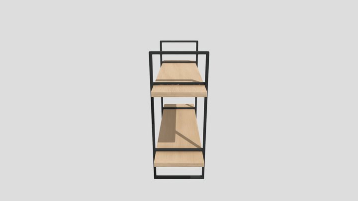 Wooden+shelf+3d+model (1) 3D Model