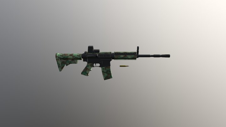 Texture And m4a1 3D Model