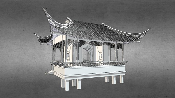 Furong Pavilion 3D Model