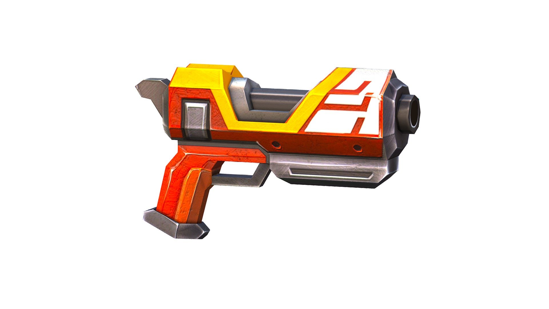 LowPoly Sci-Fi Cartoon Pistol Gun - Buy Royalty Free 3D model by Oleg ...