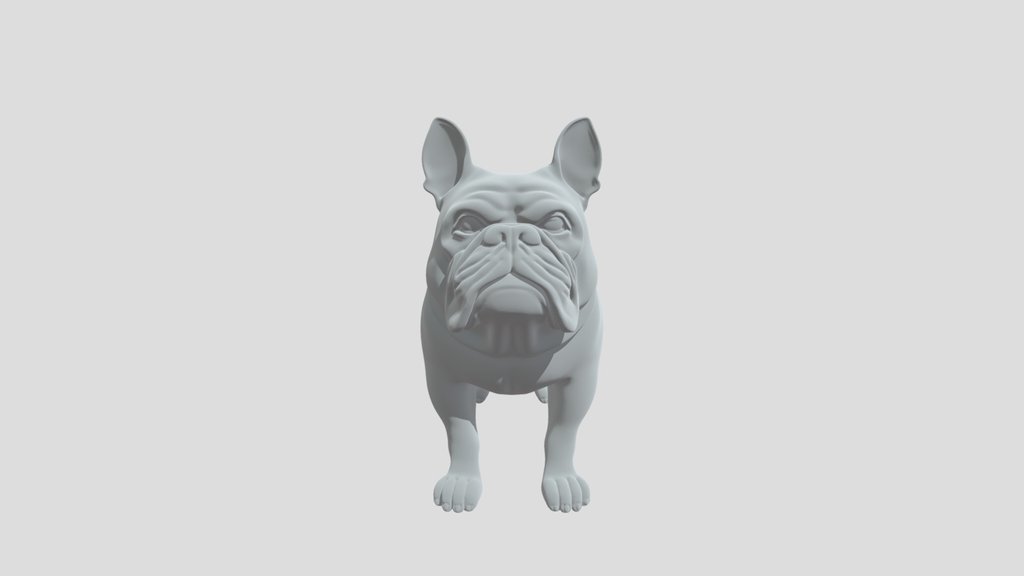 Pointy eared English bulldog