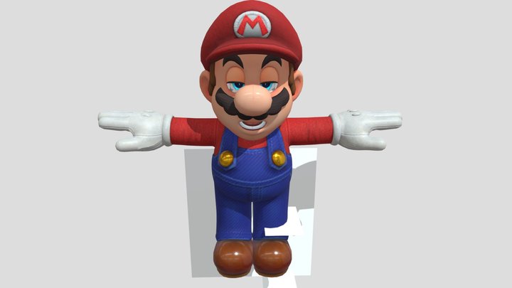 Mario-model Super Rigged 3D Model