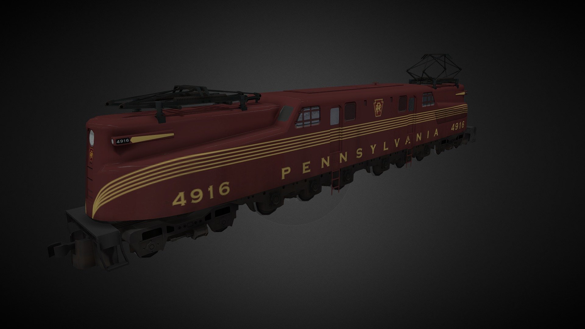PRR GG1 3D model by Evangeline (EvametryE) [9d10019] Sketchfab
