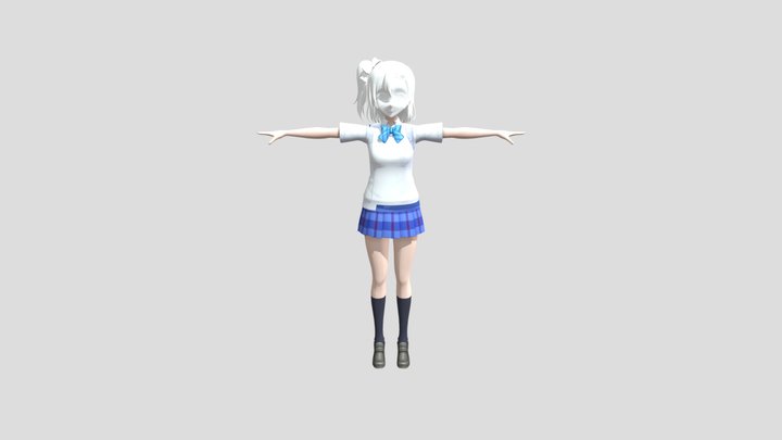 honoka summar 3D Model