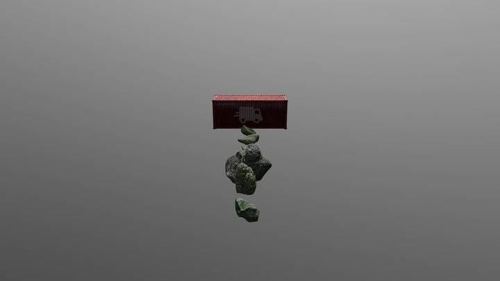 Skill Test Rocks And Container - Fisher Billings 3D Model