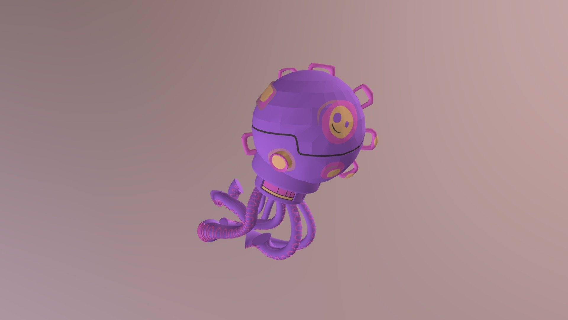 Octopus_satellite - 3D model by kiki_shi (@ziqishi999) [9d14548 ...