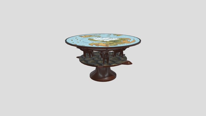 Discworld Table 3D Model