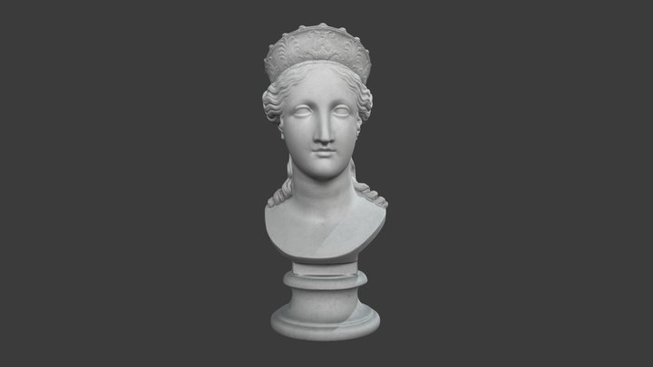 Antonio Canova's, "Bust of Peace" (1814) 3D Model