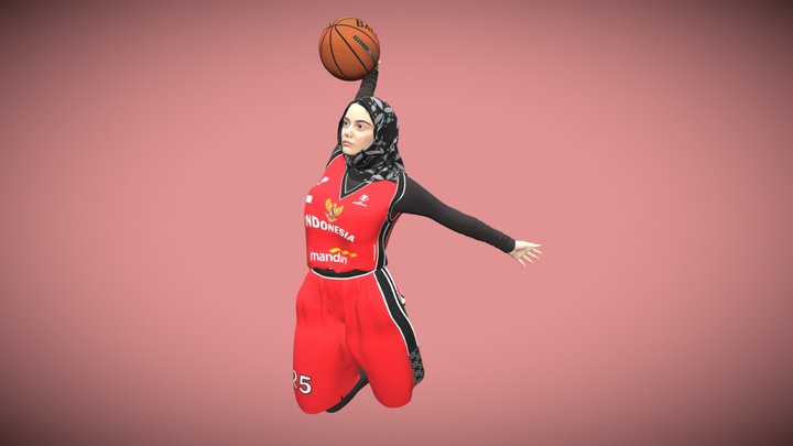 INDONESIAN BASKET BALL PLAYER 3D Model