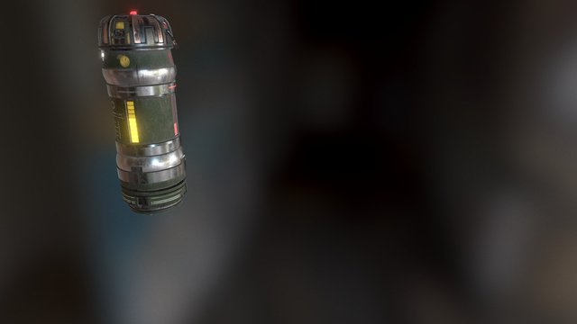 Animated Futuristic Soda Thermos 3D Model