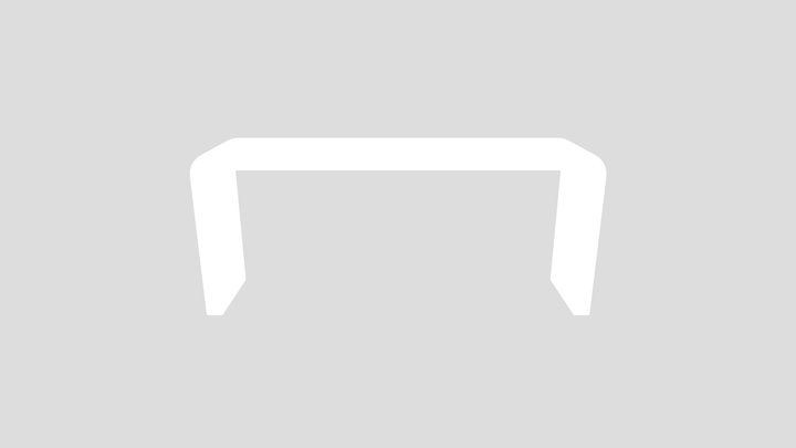 Modern Entry Console Table Sculptural Metal Ha