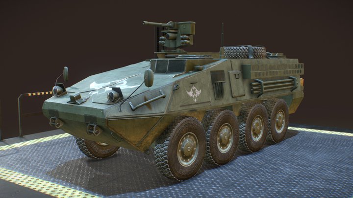 Military APC 3D Model