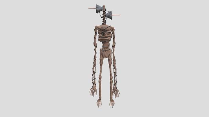 SFM_Siren_Head_rigged 3D Model