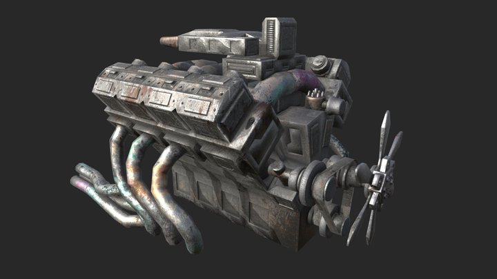 PBR Engine - 8K Textures 3D Model