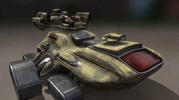 _Desert_Tank_ 3D Model