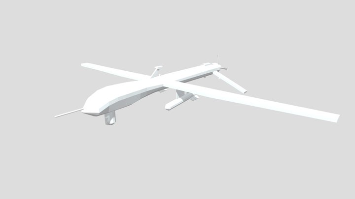 Low-Poly UAV 3D Model