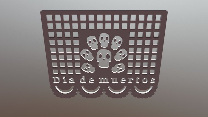 Papel Picado 1 3D Model
