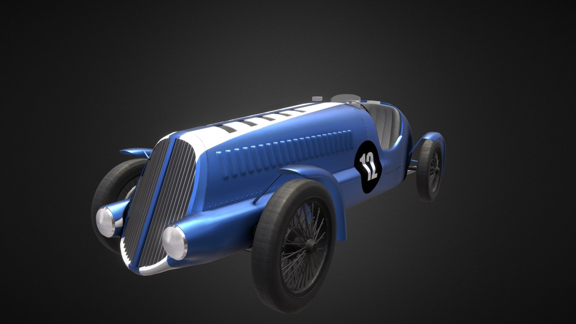 racing cars free 3D model