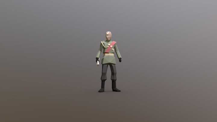 Low-Poly German Colonel (Sucker Punch)
