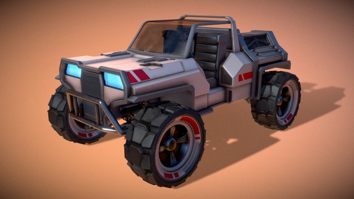 Scifi Jeep - Eden Star Concept Vehicle 3D Model