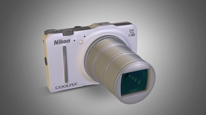 NIKON COOLPIX S9700 [WHITE EDITION]  3D Model