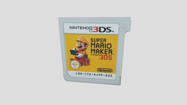 Super Mario Maker for 3ds Cartridge 3ds 3D Model