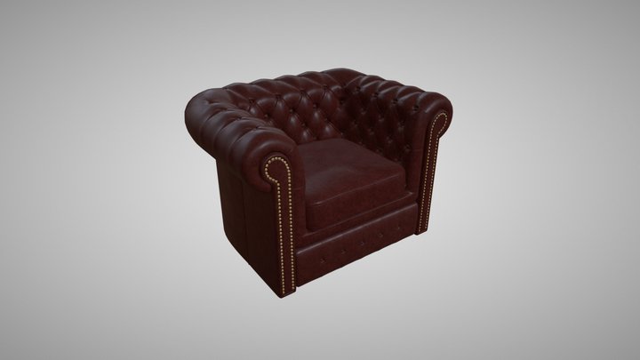 Sillon Chesterfield 3D Model