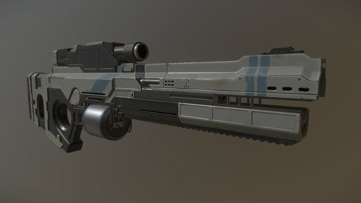 Scifi Rifle 3D Model