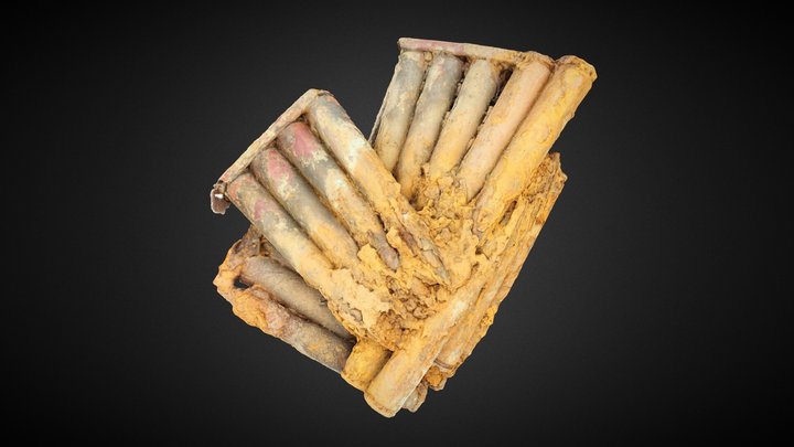 Conjunt de munició de la Guerra Civil Espanyola 3D Model