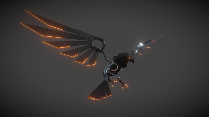Mechanical Eagle 3D Model