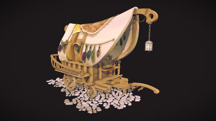 TravellingWagon - Sculpting Exam 3D Model