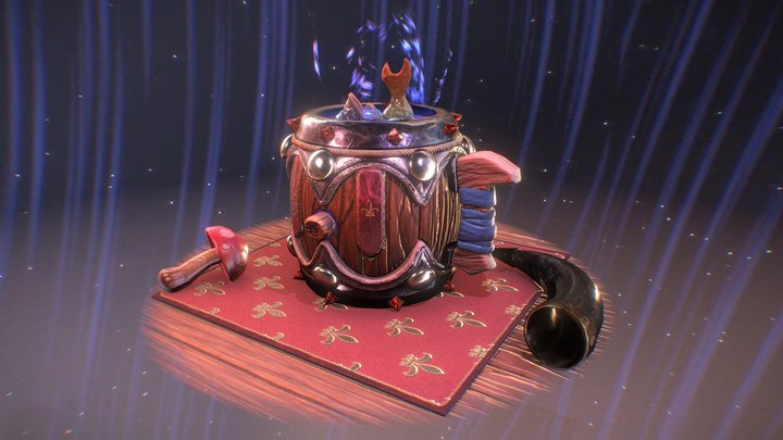 Stylized Beer mug 3D Model