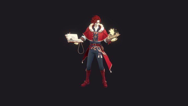 Fantasy Mage 3D Model