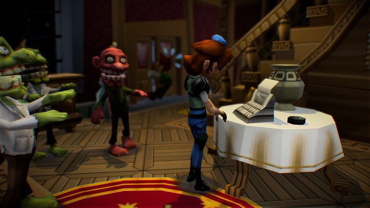 Luigi's Mansion: The Resident Evil Invasion 3D Model