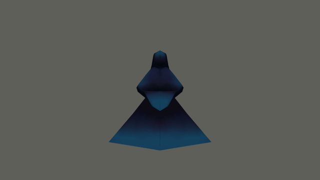 Blue Raven Low Poly 3D Model