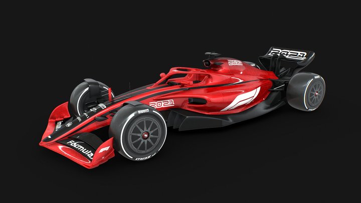 F1 2021 Car Prototype 3D Model