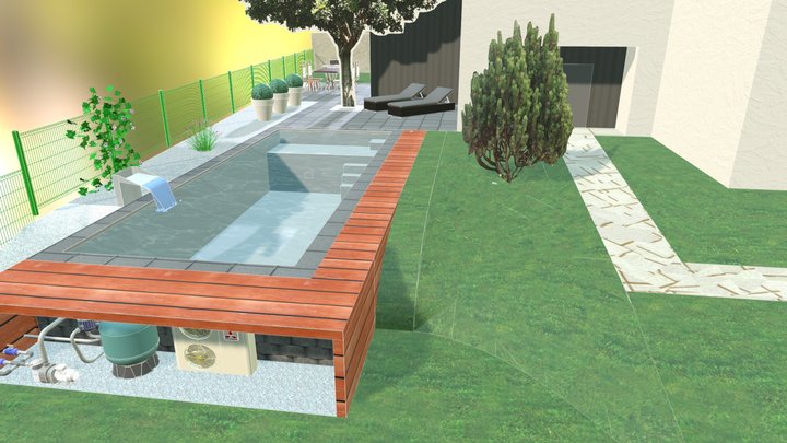 piscine sel 3D Model