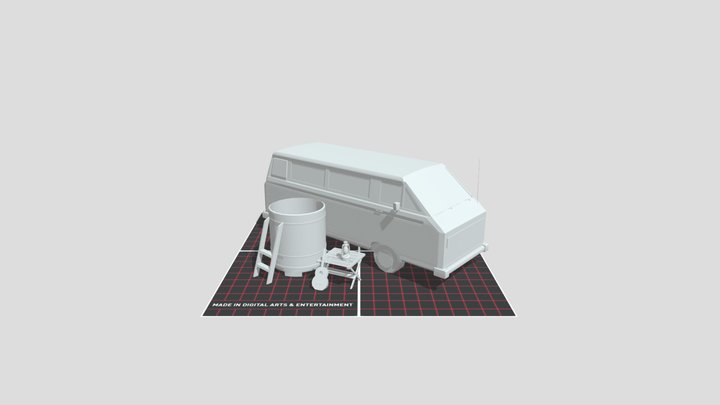 ECO HOUSE - 5 Modeled Props 3D Model