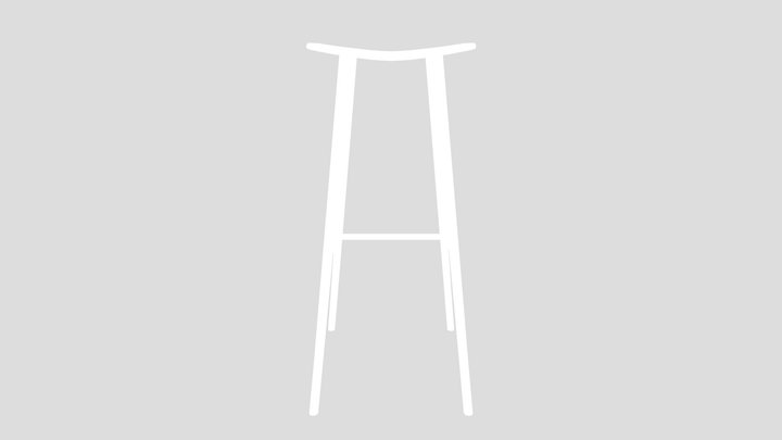 Wooden Counter Stool