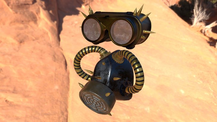 Steampunk Goggles 3D Model