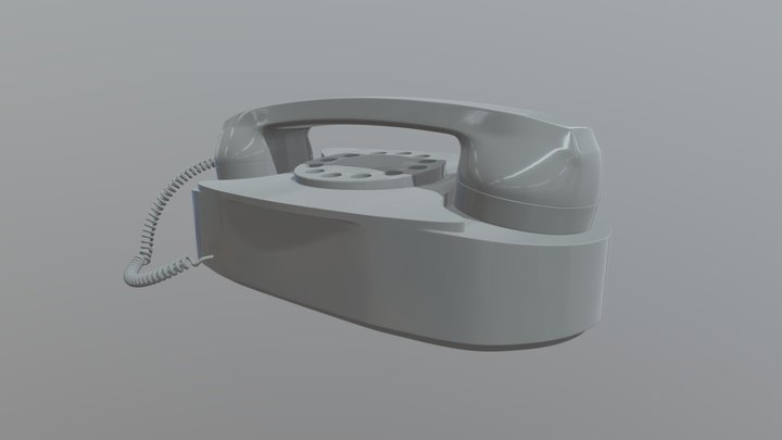 Vintage Princess Phone 3D Model