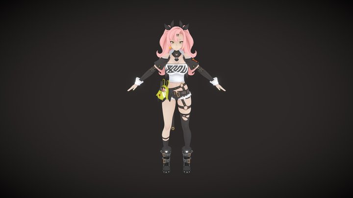 前线蓝Free 3D Model