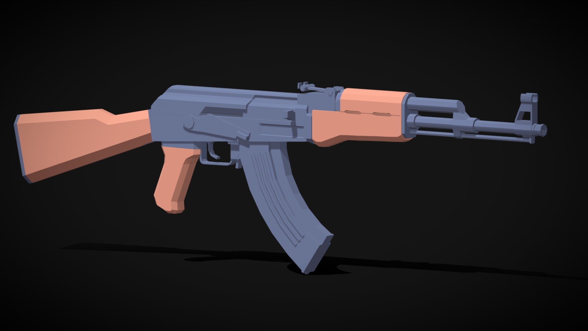 Lowpoly Ak47 Download Free 3d Model By Firewarden3d Firewarden [9d2d20e] Sketchfab