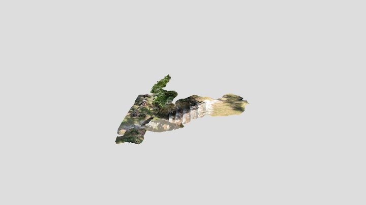 Rock Wall Stairway 3D Model