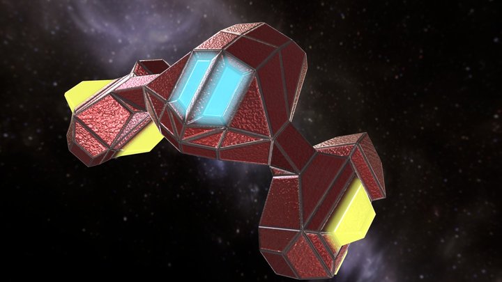 Arcade SpaceShip 04 3D Model