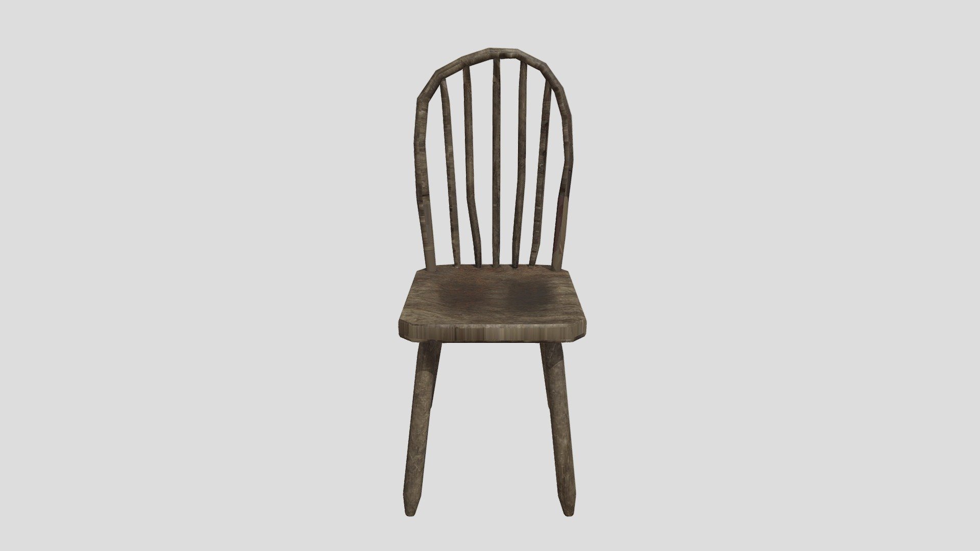 Old Wooden Chair Download Free 3D model by Tyler Lazzareschi