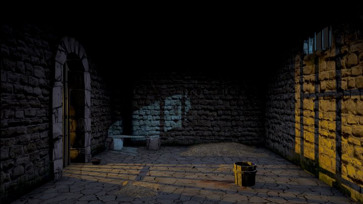 DP3 HW#9 Prison room 3D Model