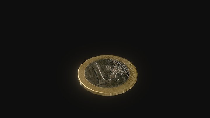 Euro Coin 3D Model