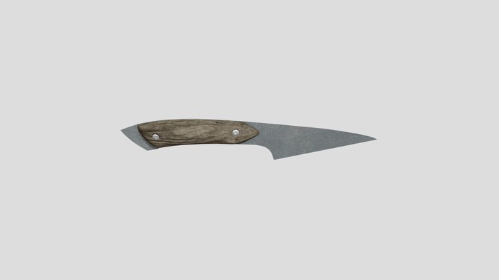 Kiridashi Knife Low Poly (2k texture) 3D Model